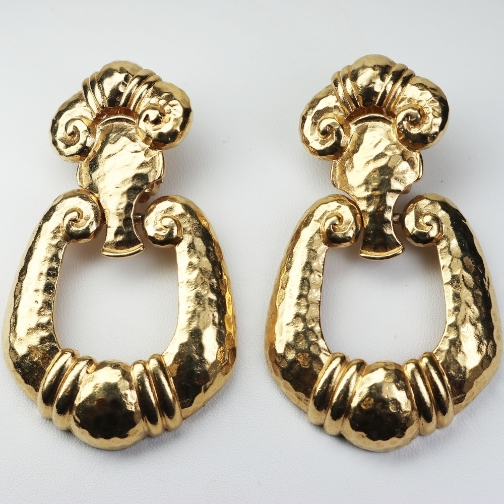 VINTAGE ETRUSCAN EARRINGS by JOSE and MARIA BARRERA